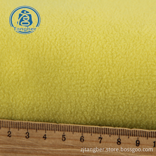 DTY polyester antipillerande micro polar fleece tyg